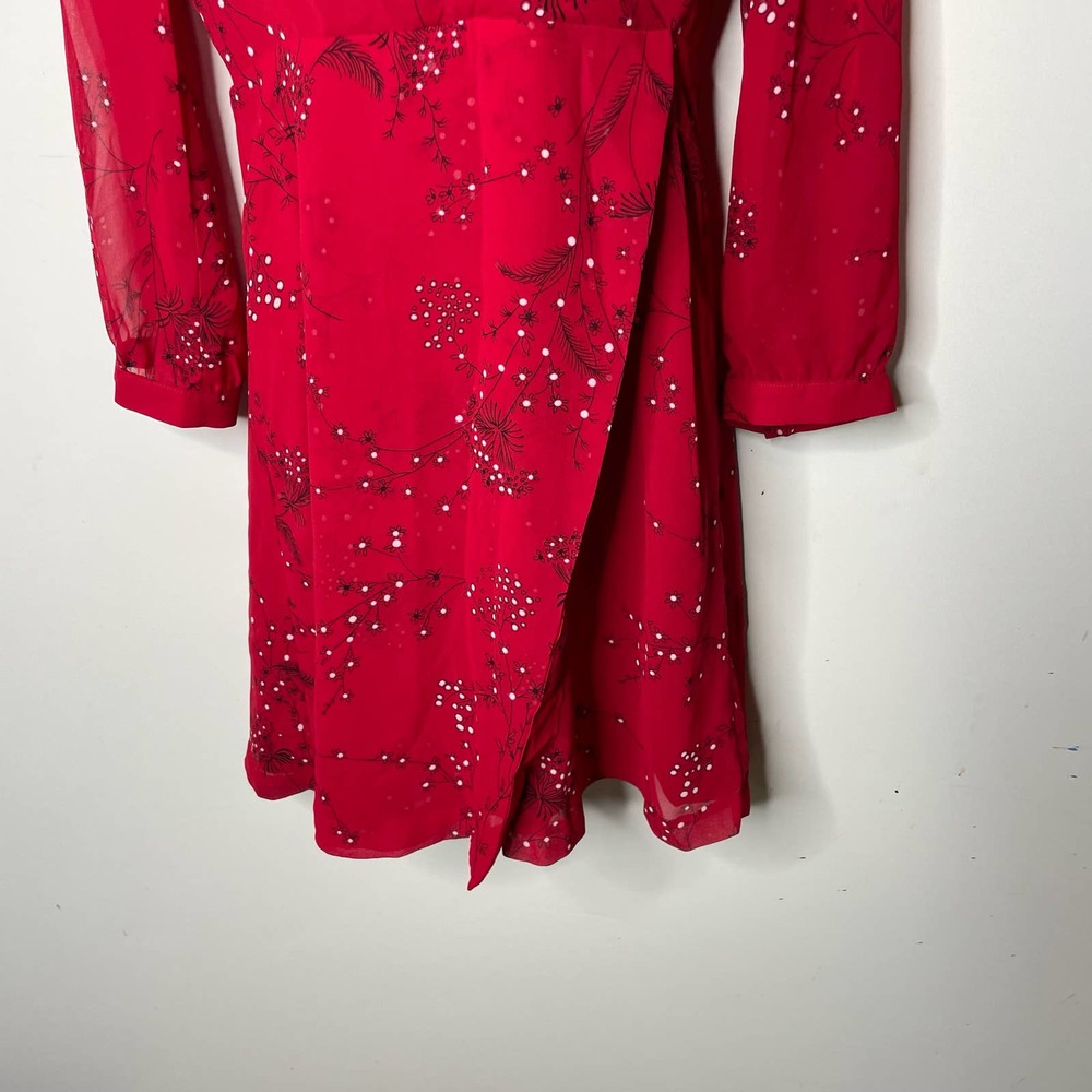 Madewell Hazelwood Wrap-Front Mini Dress in Windswept Floral size 2 - Picture 10 of 11